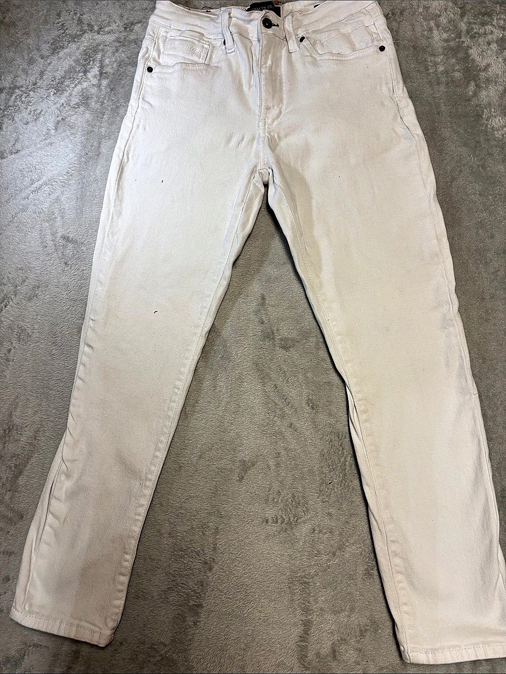 Kenneth Cole Straight Leg Jeans in White